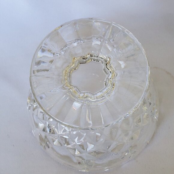 4 Cristal d'Arques Longchamp Footed Bowls Fruit Dessert Scalloped Rims - Picture 4 of 9